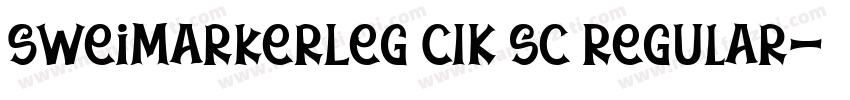 SweiMarkerLeg CIK sc Regular字体转换